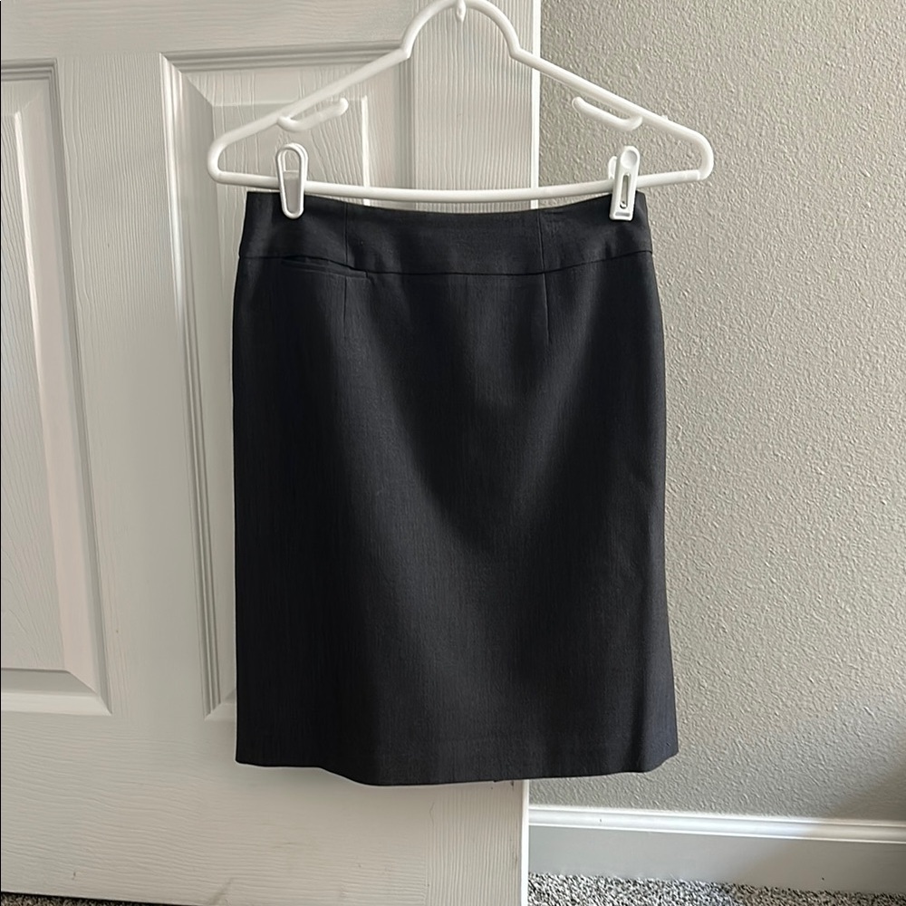 Black Knee-Length Pencil Skirt for Work
